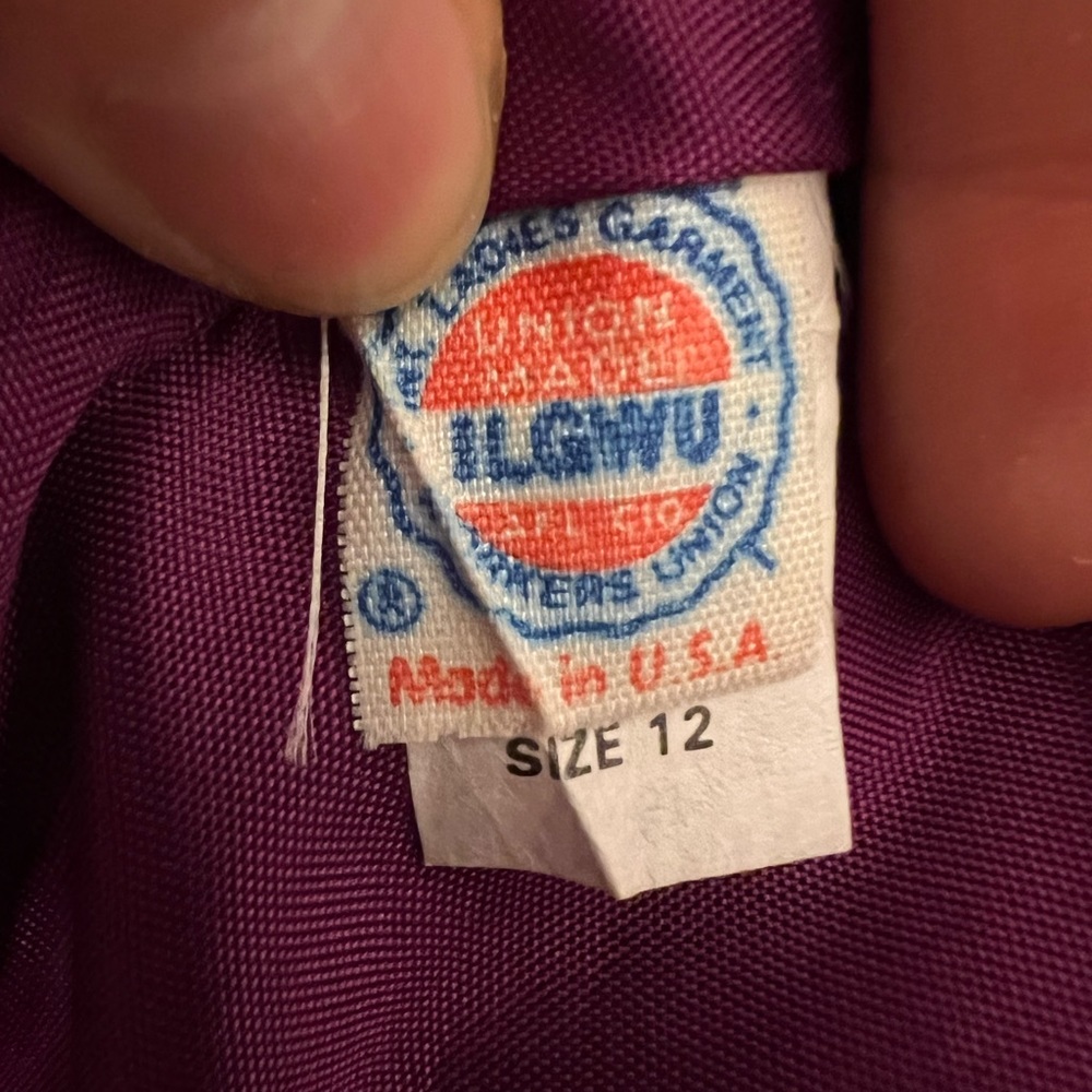 Evan Picone 100% Wool Fuchsia Button Down Jacket … - image 6